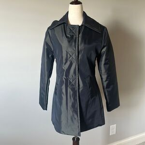 Sz S Guess Outerwear green grey lightweight peacoat Y2K
